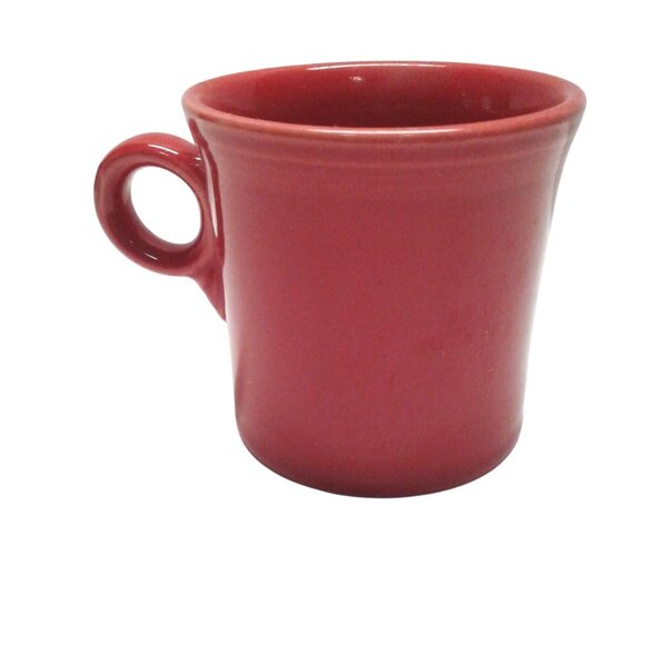 Fiesta HLC USA Vibrant Red Ceramic Coffee Mug Fiestaware Drinkware O Ring - Picture 4 of 5